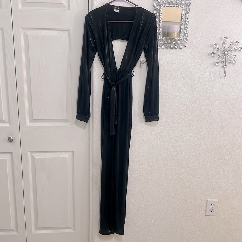 NWT Sexy Black Jumpsuit SZ M
